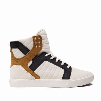 Supra SKYTOP - Miesten Matalavartiset Tennarit - Beige